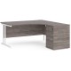 Maestro Corner Desk with Desk High Pedestal 